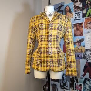 Vintage Academic Yellow Blazer